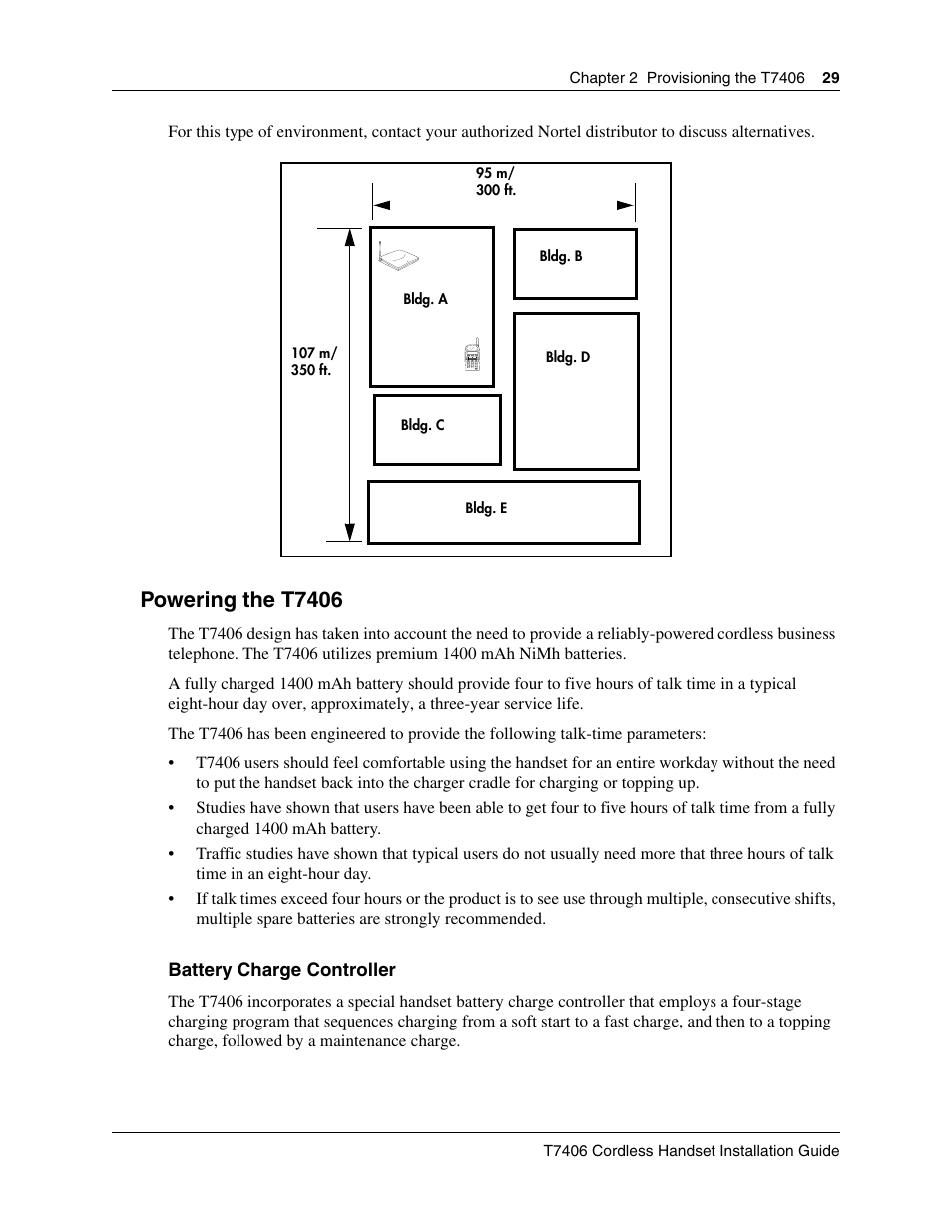 Powering the t7406 | Nortel Networks T7406 User Manual | Page 29 / 47
