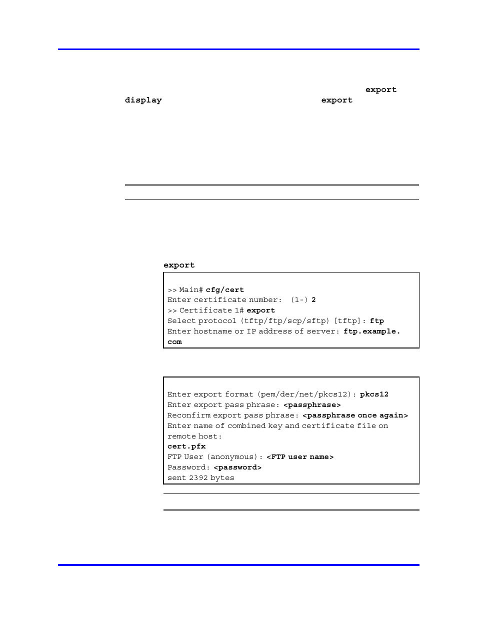 Export client certificate | Nortel Networks NN46120-104 User Manual | Page 114 / 300