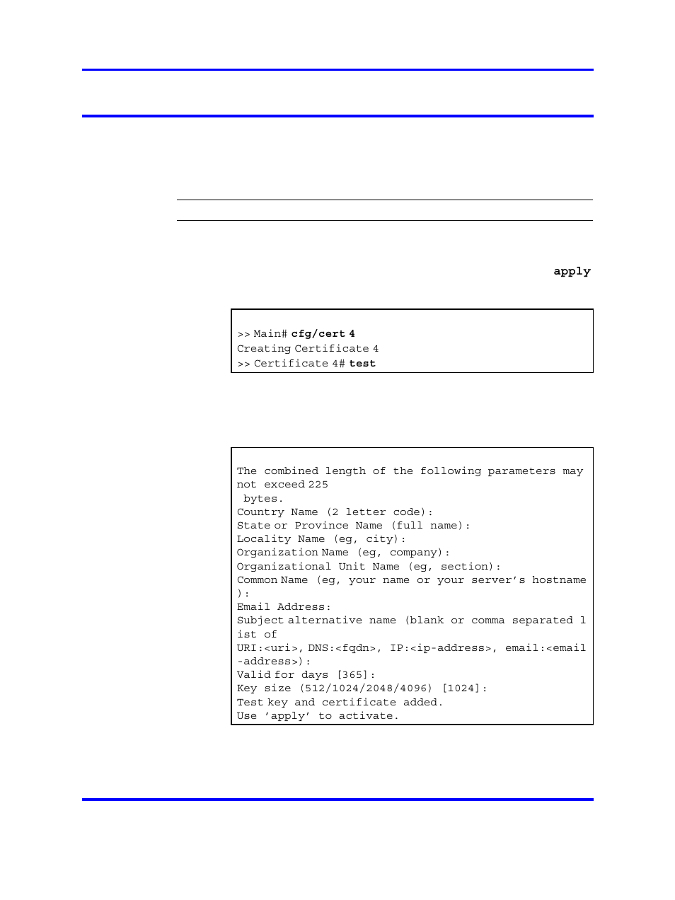 Generate test certificate | Nortel Networks NN46120-104 User Manual | Page 126 / 300