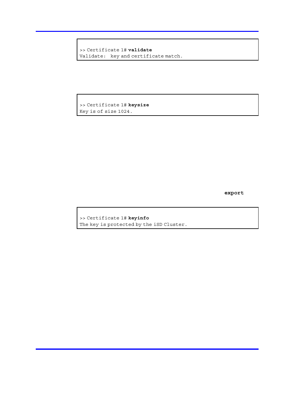 Show key size, Show key information | Nortel Networks NN46120-104 User Manual | Page 129 / 300