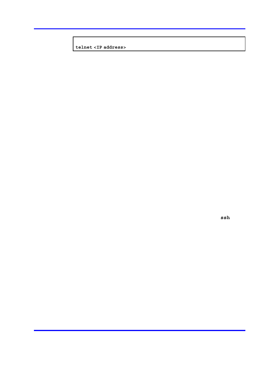 Establishing a connection using ssh (secure shell), Enabling and restricting ssh access, Running an ssh client | Nortel Networks NN46120-104 User Manual | Page 138 / 300