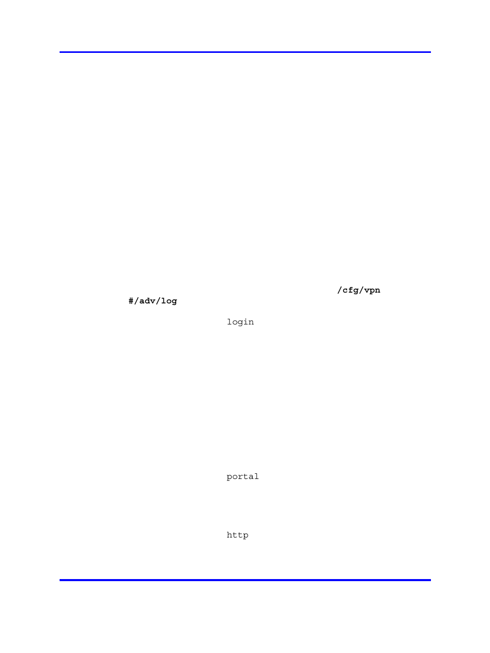 Error, Warning, Info | Log functionality | Nortel Networks NN46120-104 User Manual | Page 204 / 300