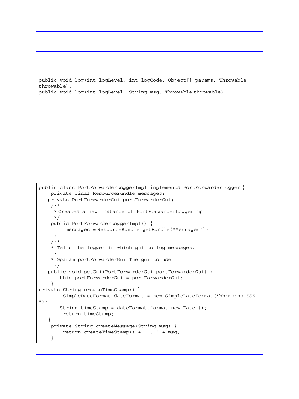 Adding a port forwarder logger, Example | Nortel Networks NN46120-104 User Manual | Page 279 / 300