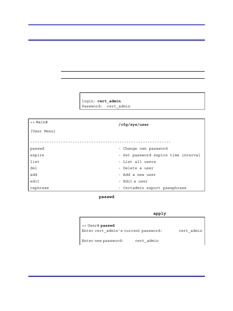 Changing a users password, Changing your own password | Nortel Networks NN46120-104 User Manual | Page 88 / 300