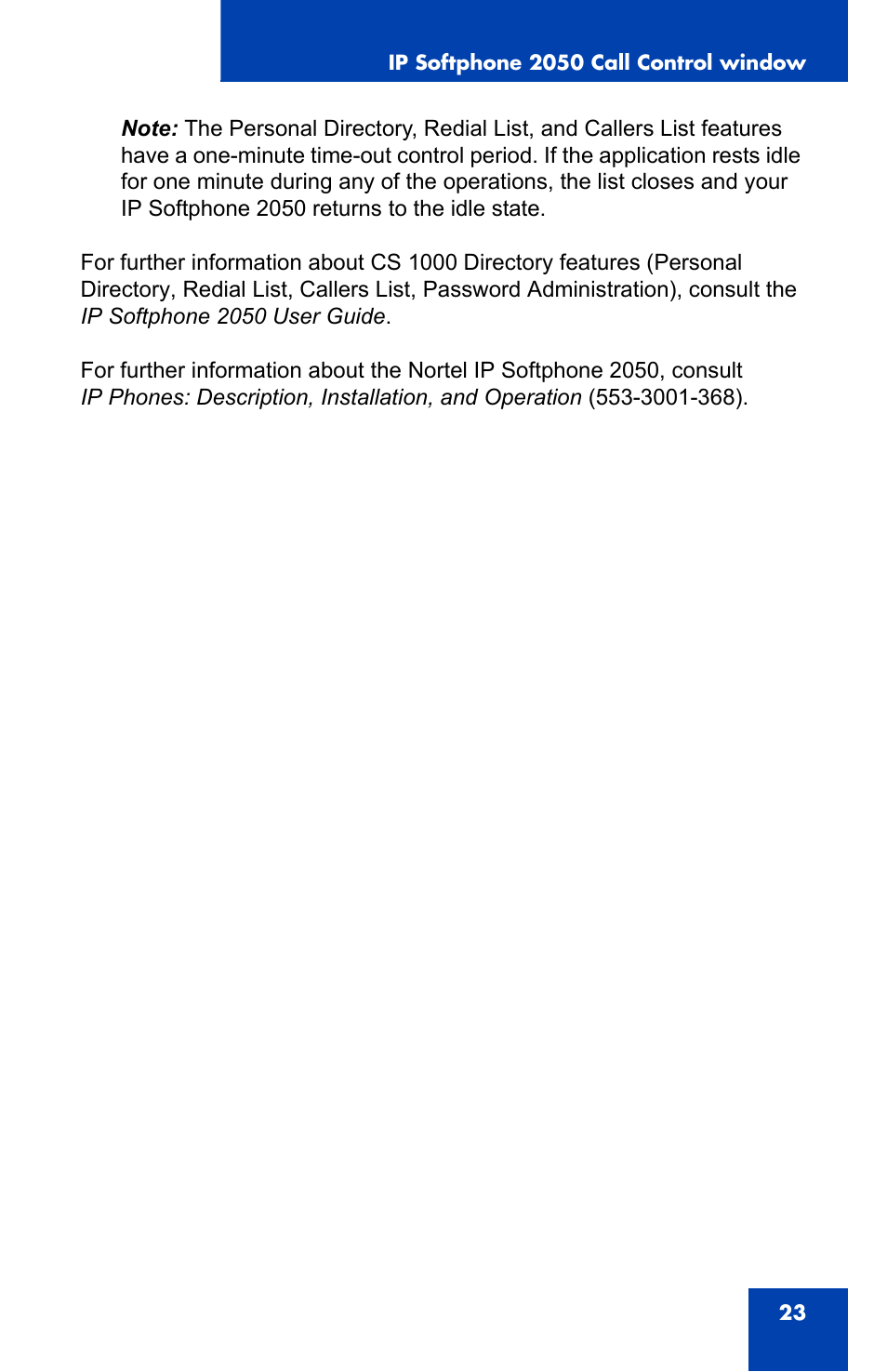 Nortel Networks NN-10300-053 User Manual | Page 23 / 44
