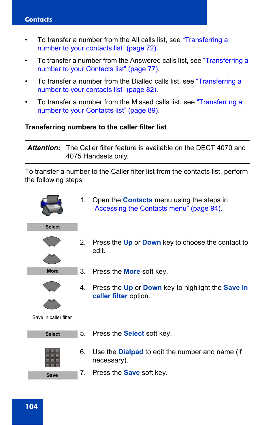 Nortel Networks Nortel 4075 User Manual | Page 104 / 244