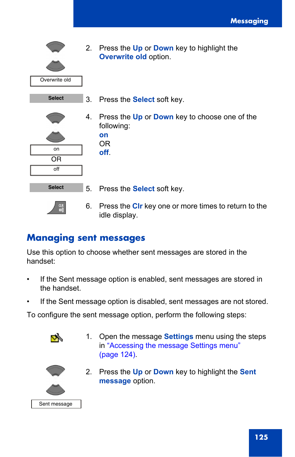 Managing sent messages | Nortel Networks Nortel 4075 User Manual | Page 125 / 244