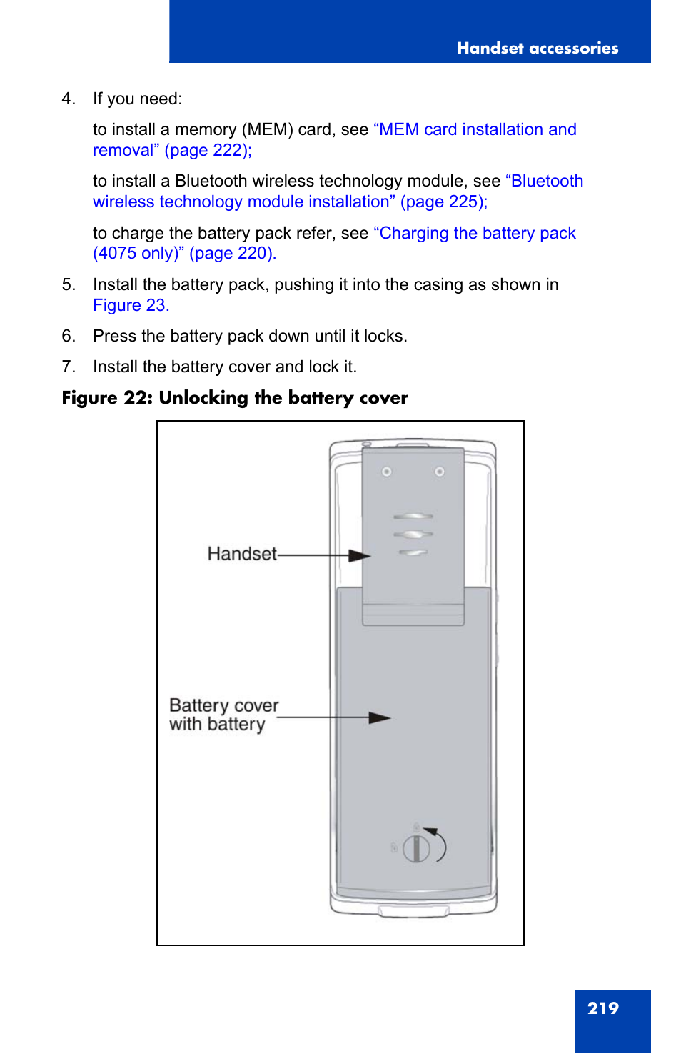 Nortel Networks Nortel 4075 User Manual | Page 219 / 244