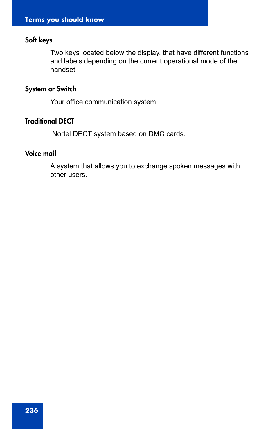 Nortel Networks Nortel 4075 User Manual | Page 236 / 244