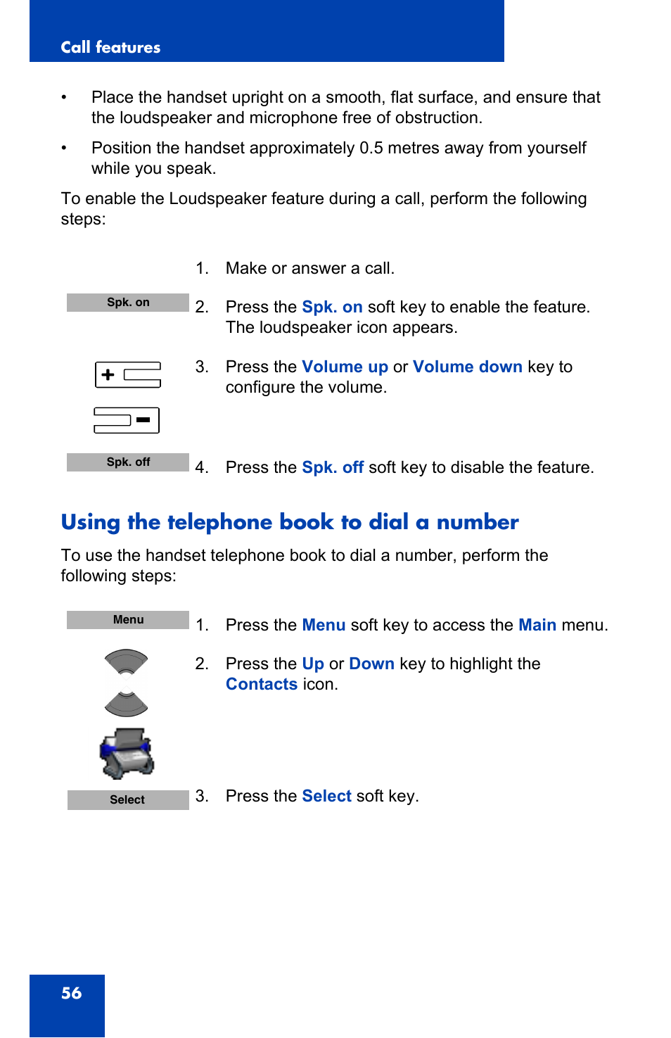 Using the telephone book to dial a number | Nortel Networks Nortel 4075 User Manual | Page 56 / 244