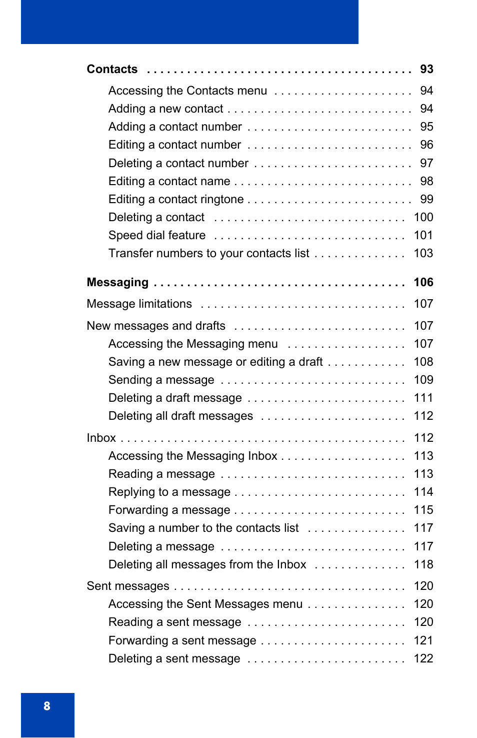 Nortel Networks Nortel 4075 User Manual | Page 8 / 244