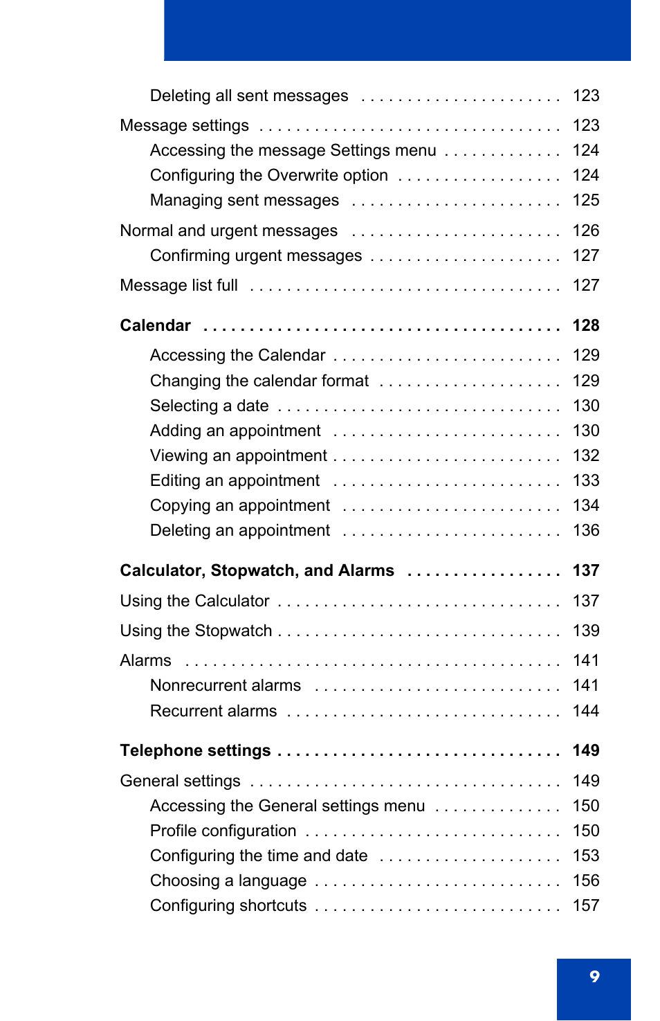 Nortel Networks Nortel 4075 User Manual | Page 9 / 244