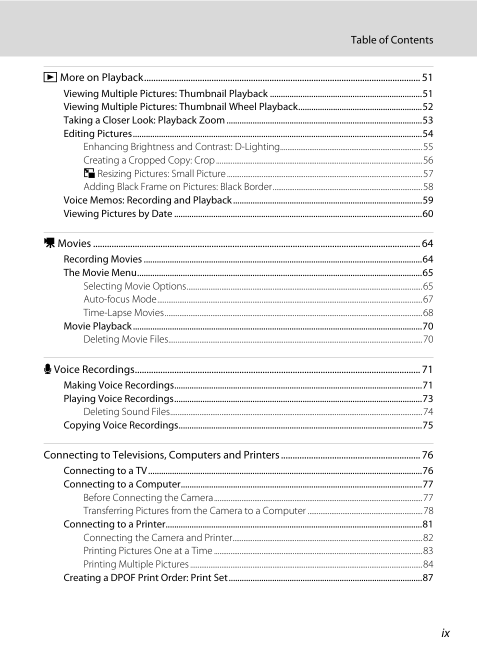 Nikon P5100 User Manual | Page 11 / 176