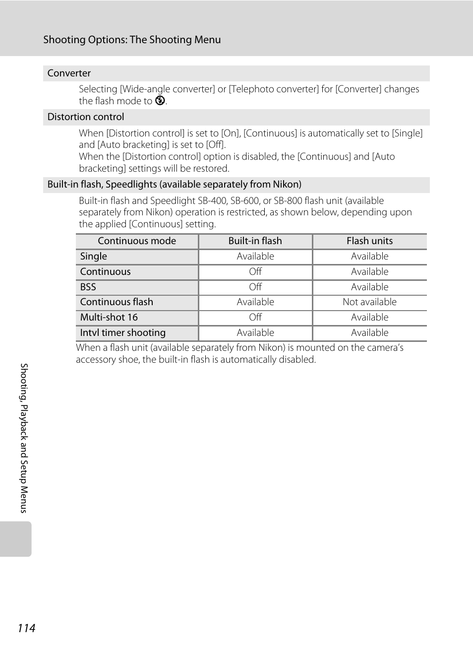 A 114) | Nikon P5100 User Manual | Page 128 / 176