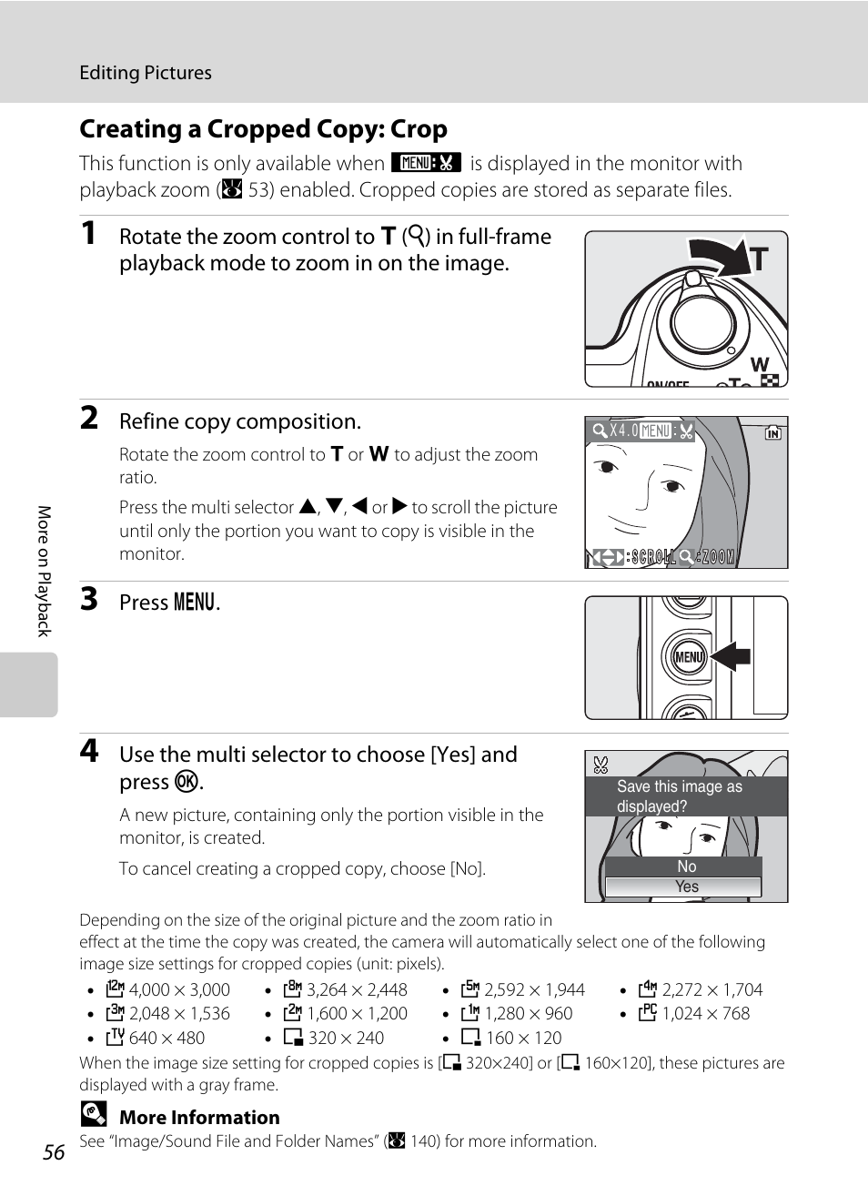 Creating a cropped copy: crop | Nikon P5100 User Manual | Page 70 / 176
