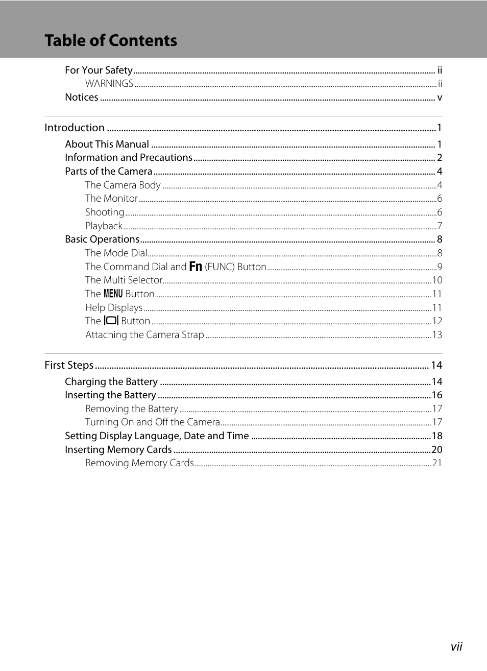 Nikon P5100 User Manual | Page 9 / 176