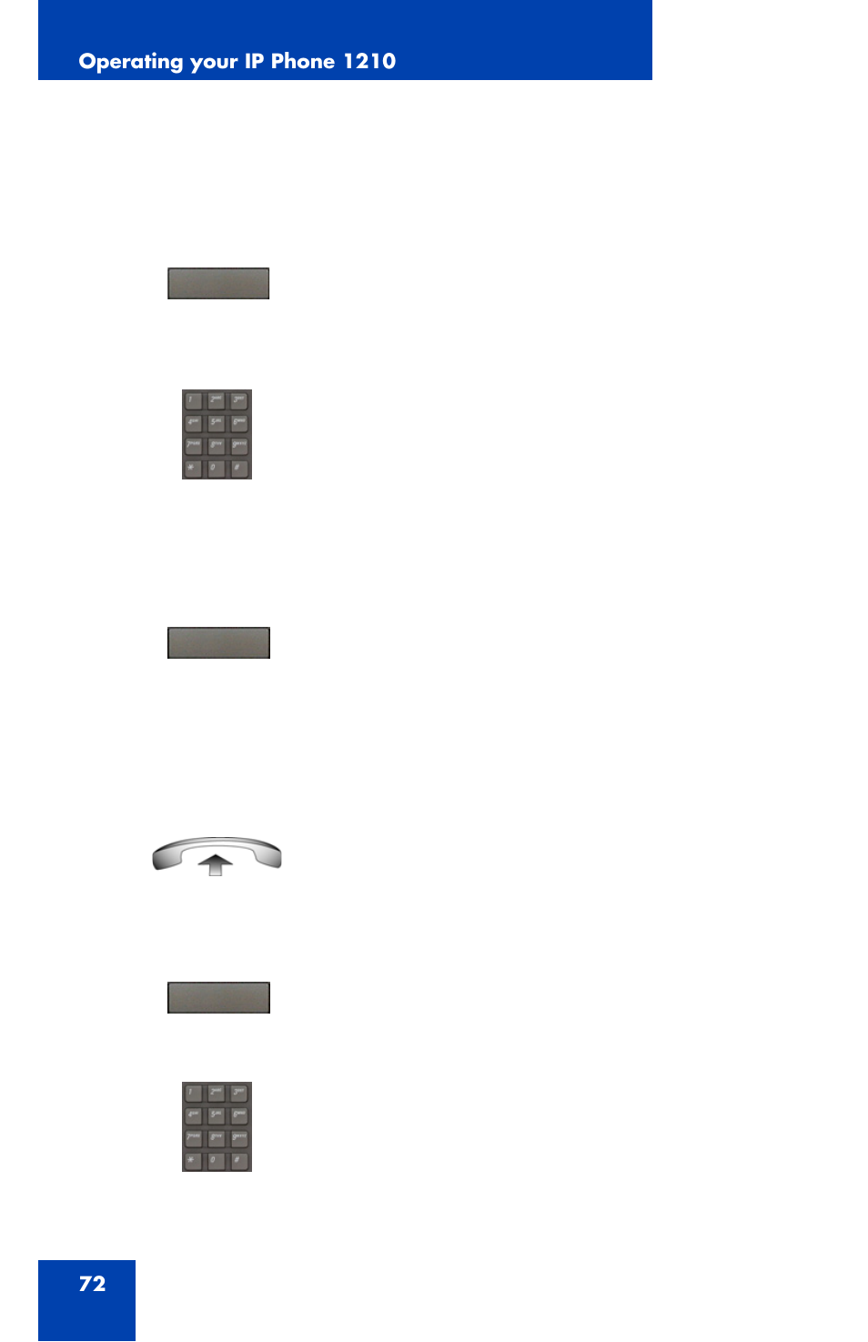 Nortel Networks Nortel IP Phone 1210 User Manual | Page 72 / 118