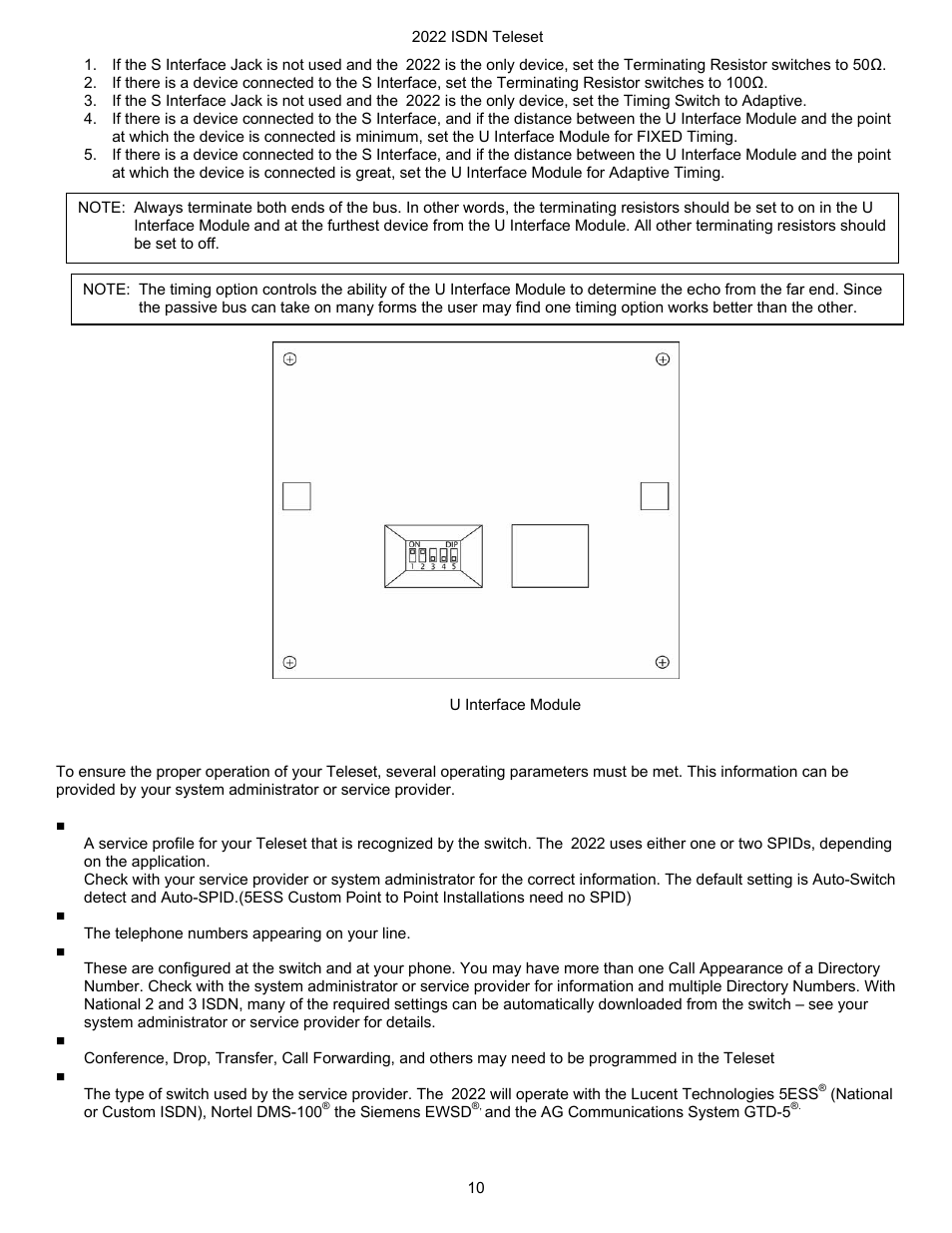 Line configuration, Service profile identifier (spid), Directory number | Call appearance keys, Features, Switch type, Igure, Nterface, Odule | Nortel Networks i2022 Series User Manual | Page 12 / 61