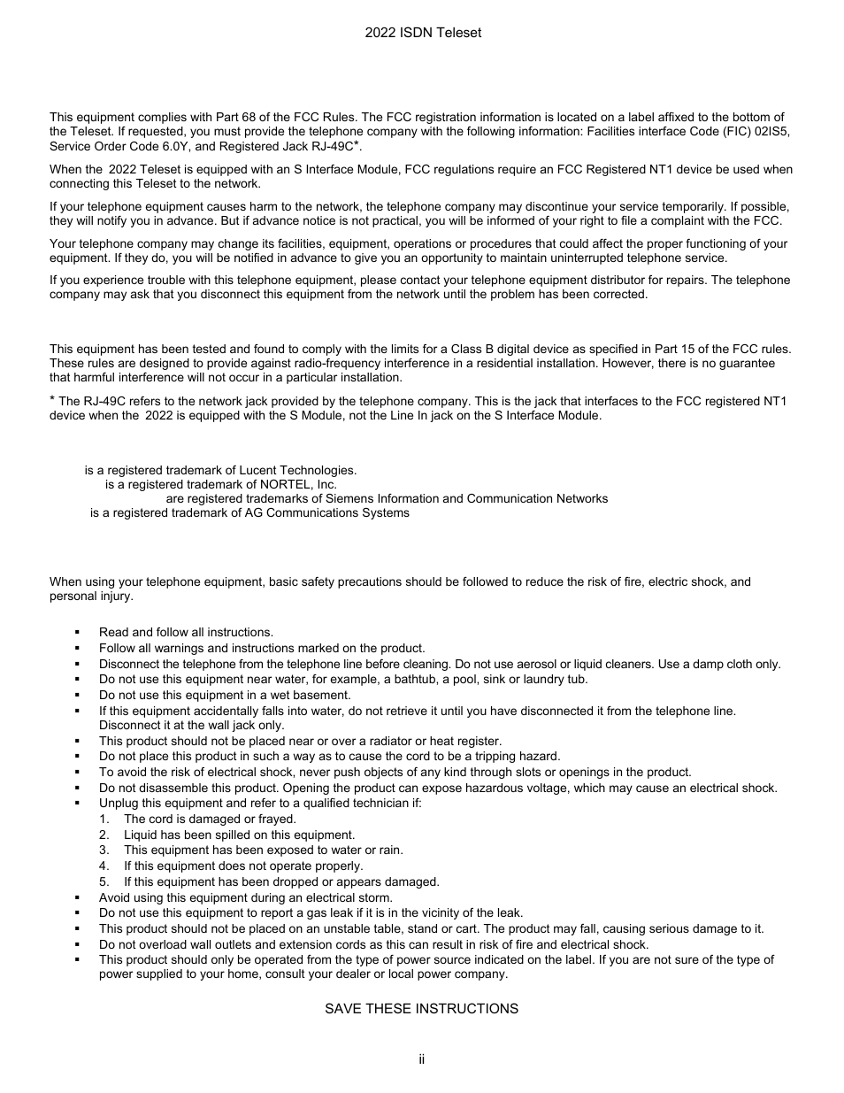 Nortel Networks i2022 Series User Manual | Page 2 / 61