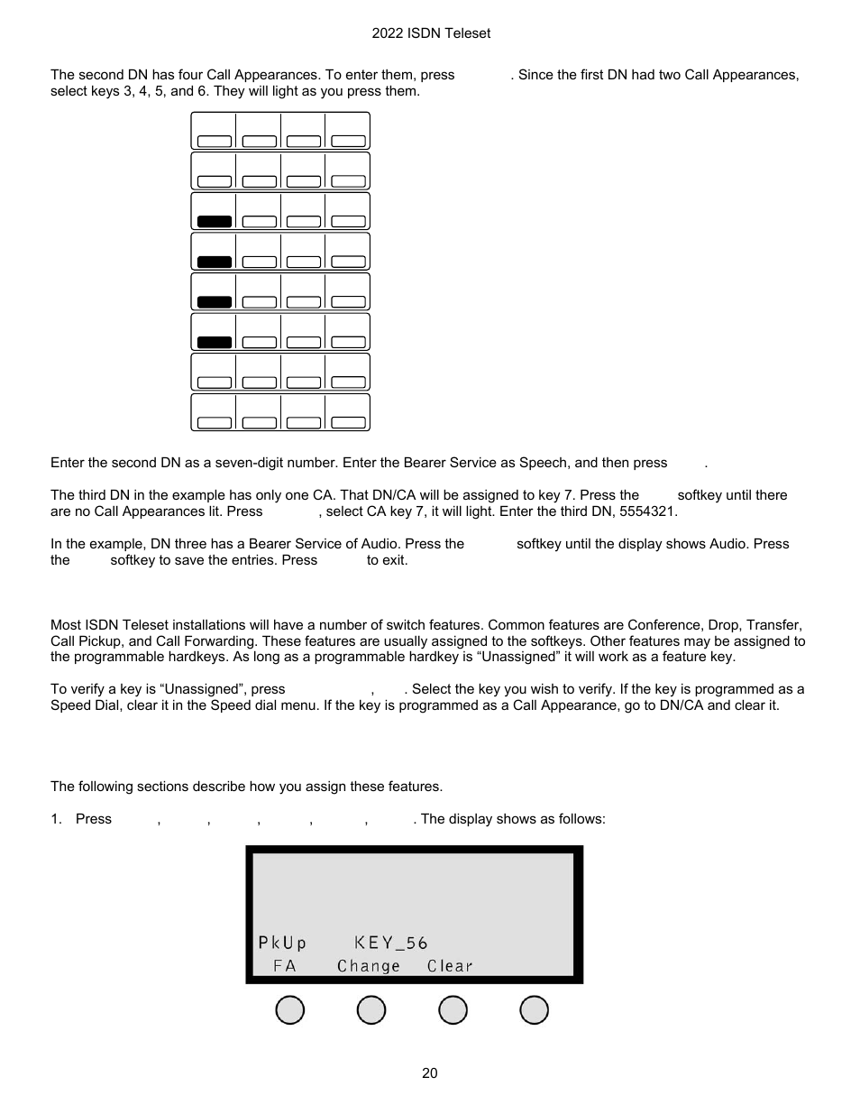 Manually programming feature keys | Nortel Networks i2022 Series User Manual | Page 22 / 61