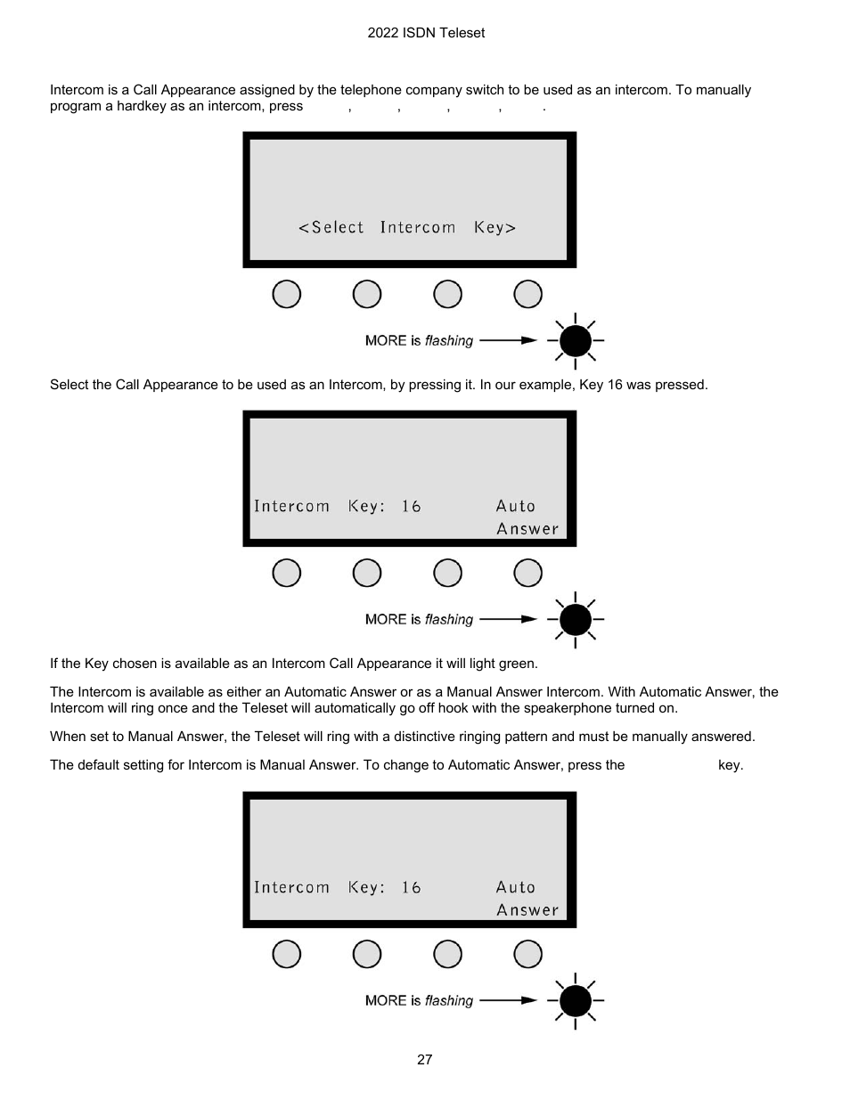 Intercom | Nortel Networks i2022 Series User Manual | Page 29 / 61