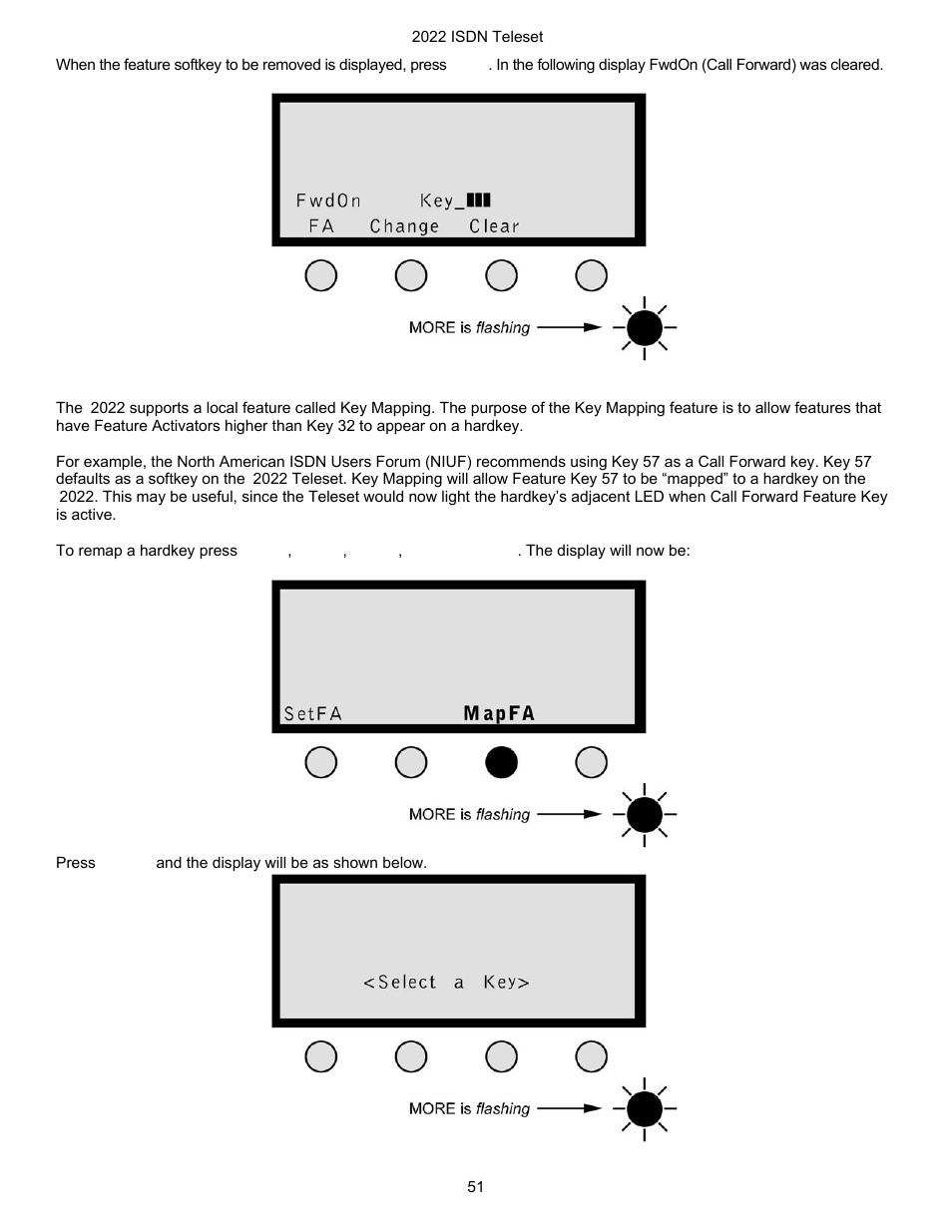 Key mapping | Nortel Networks i2022 Series User Manual | Page 53 / 61