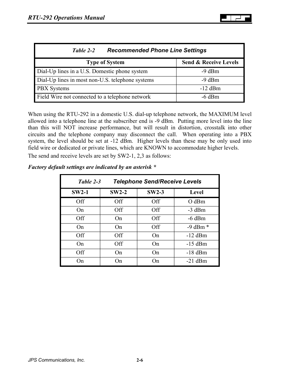 Able, Ecommended, Hone | Ettings, Elephone, Eceive, Evels | Nortel Networks RTU-292 User Manual | Page 22 / 116