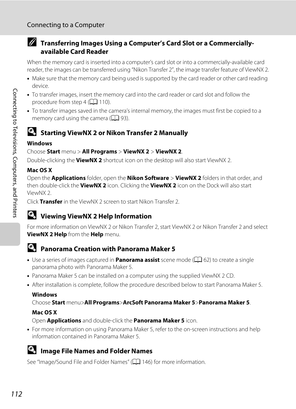 A 112) | Nortel Networks COOLPIX S5100 User Manual | Page 124 / 180