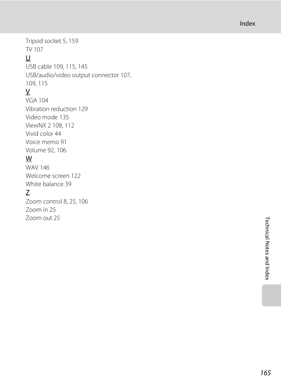 Nortel Networks COOLPIX S5100 User Manual | Page 177 / 180