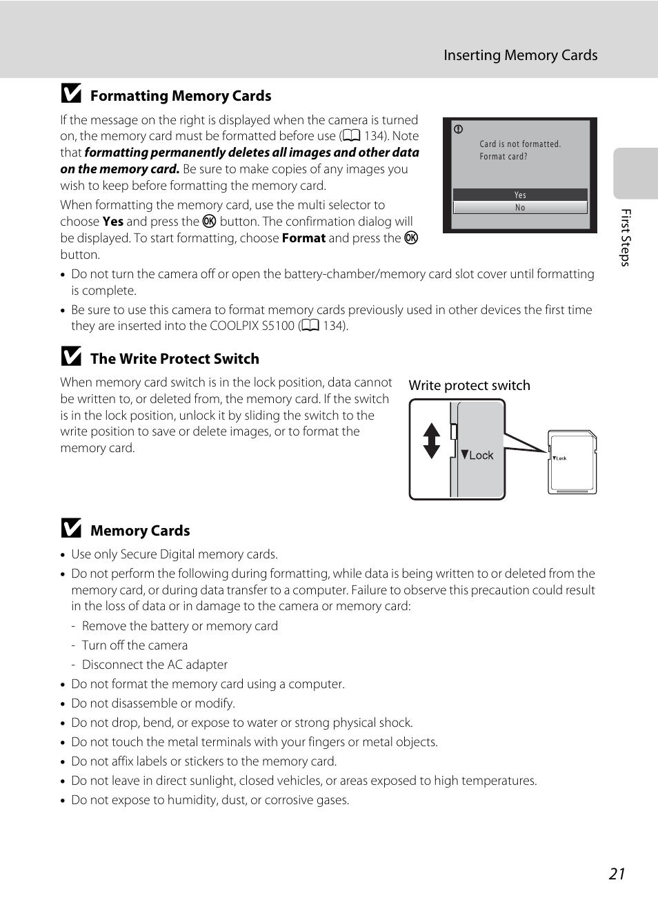 Nortel Networks COOLPIX S5100 User Manual | Page 33 / 180