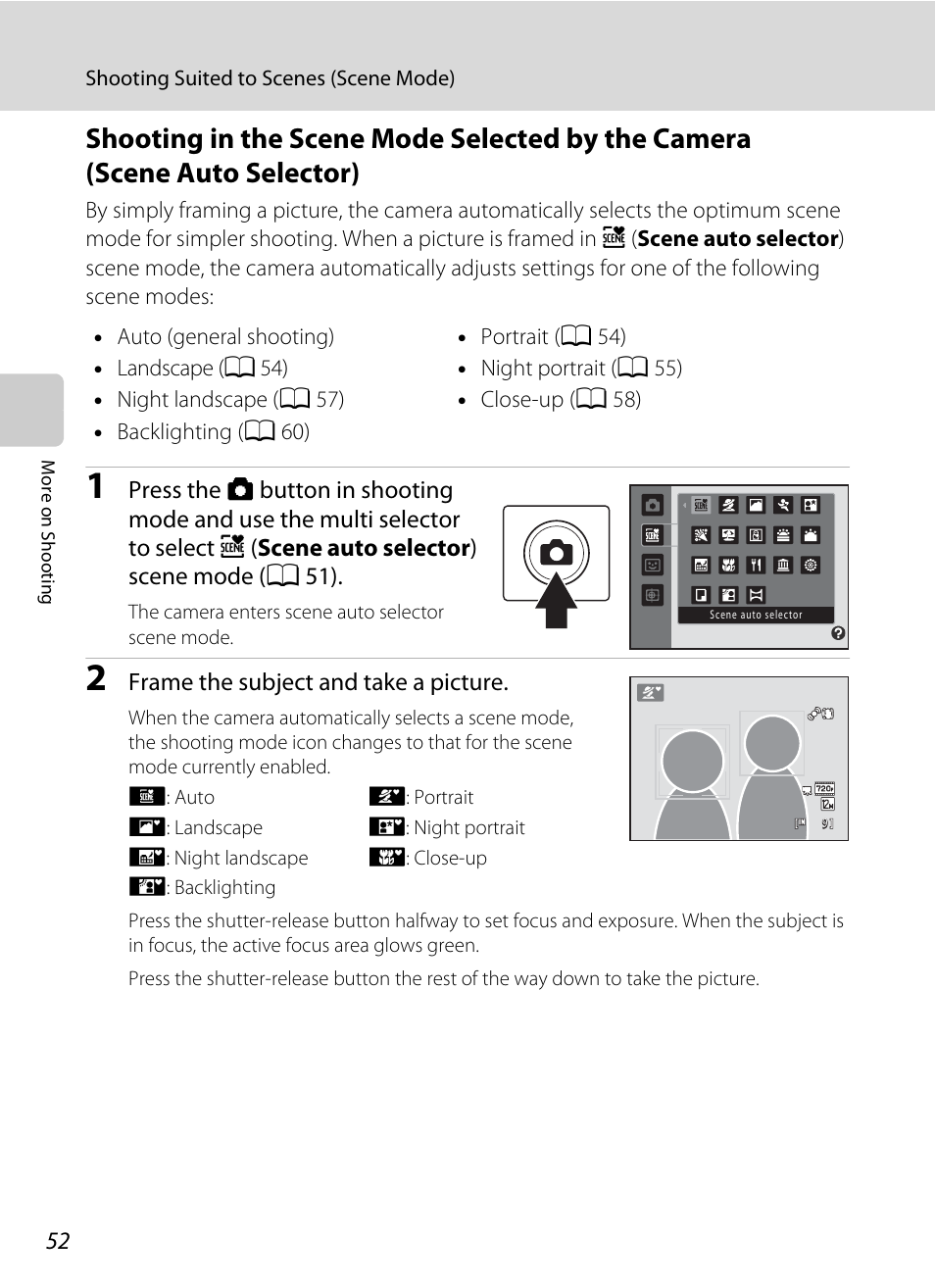 A 52), A 52 | Nortel Networks COOLPIX S5100 User Manual | Page 64 / 180