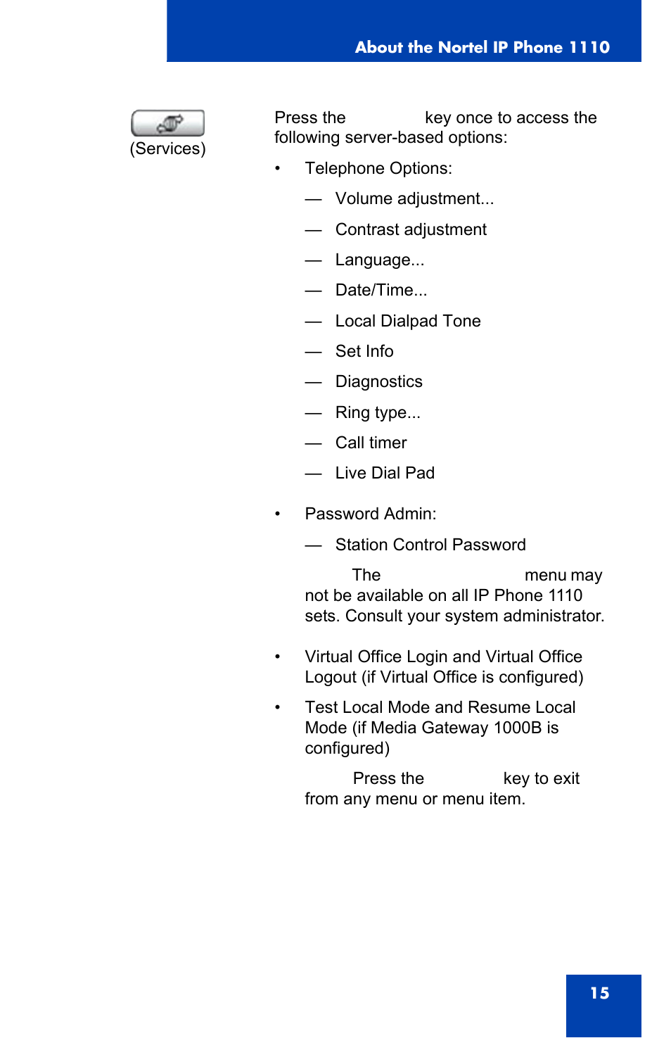 Nortel Networks NN43110-101 User Manual | Page 15 / 114