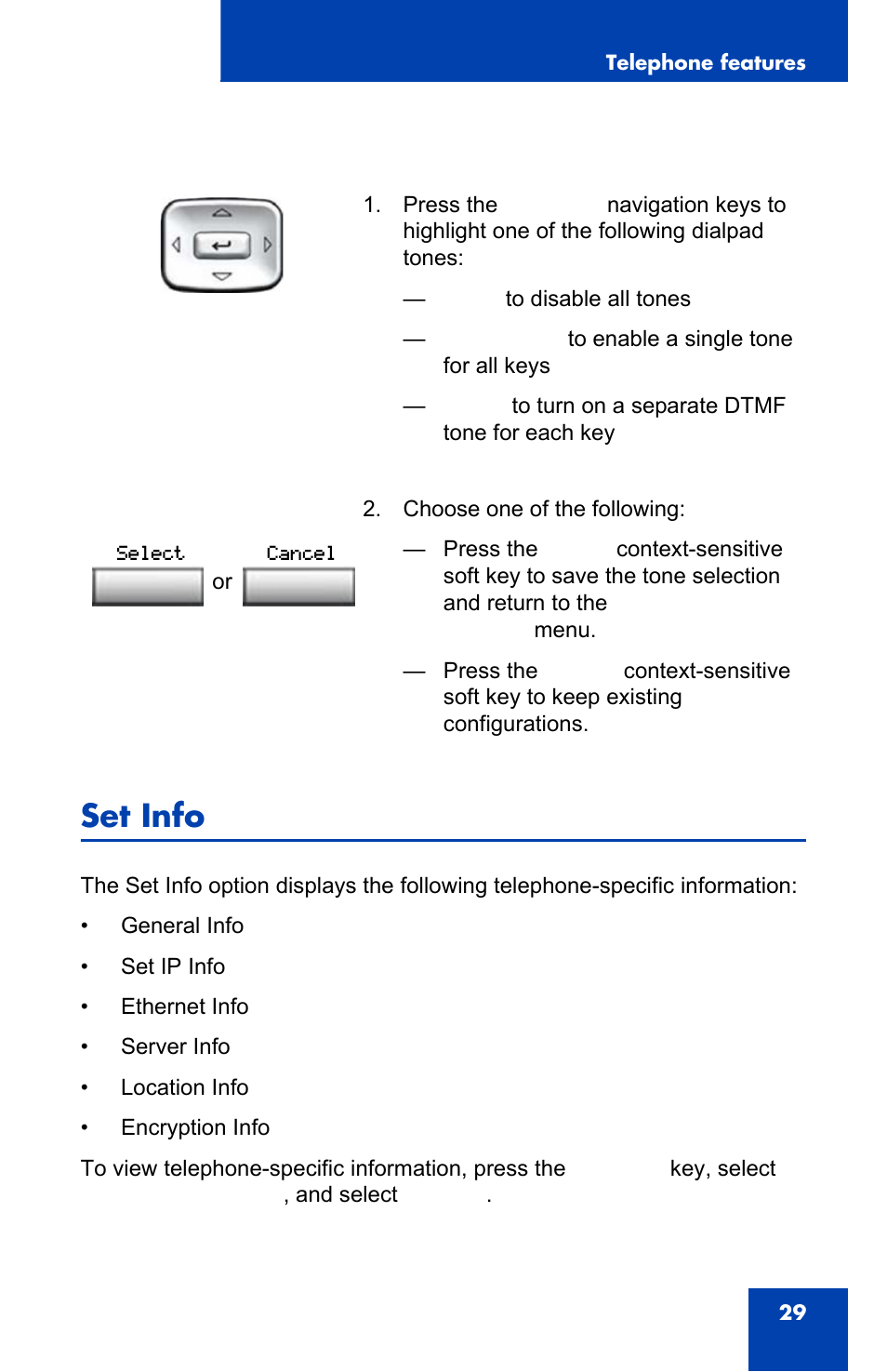 Set info | Nortel Networks NN43110-101 User Manual | Page 29 / 114