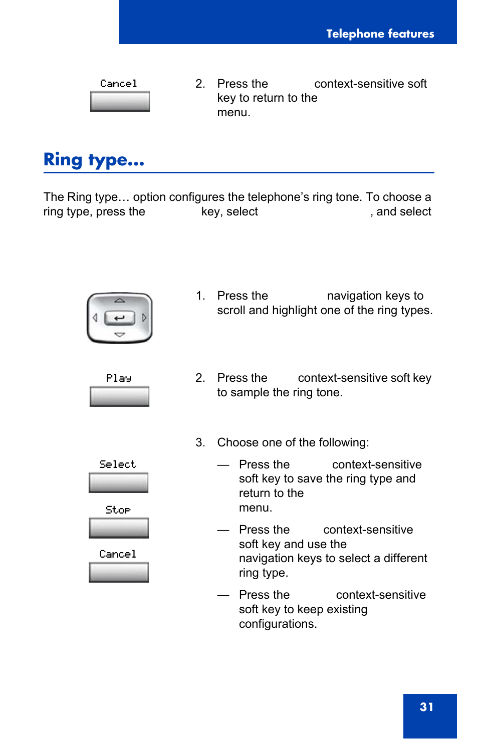 Ring type | Nortel Networks NN43110-101 User Manual | Page 31 / 114
