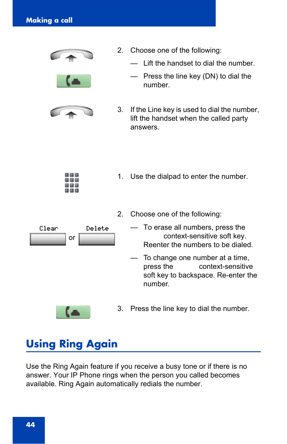 Using ring again | Nortel Networks NN43110-101 User Manual | Page 44 / 114
