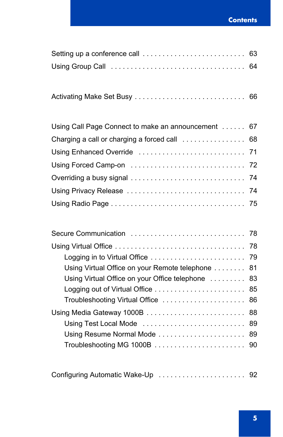 Nortel Networks NN43110-101 User Manual | Page 5 / 114
