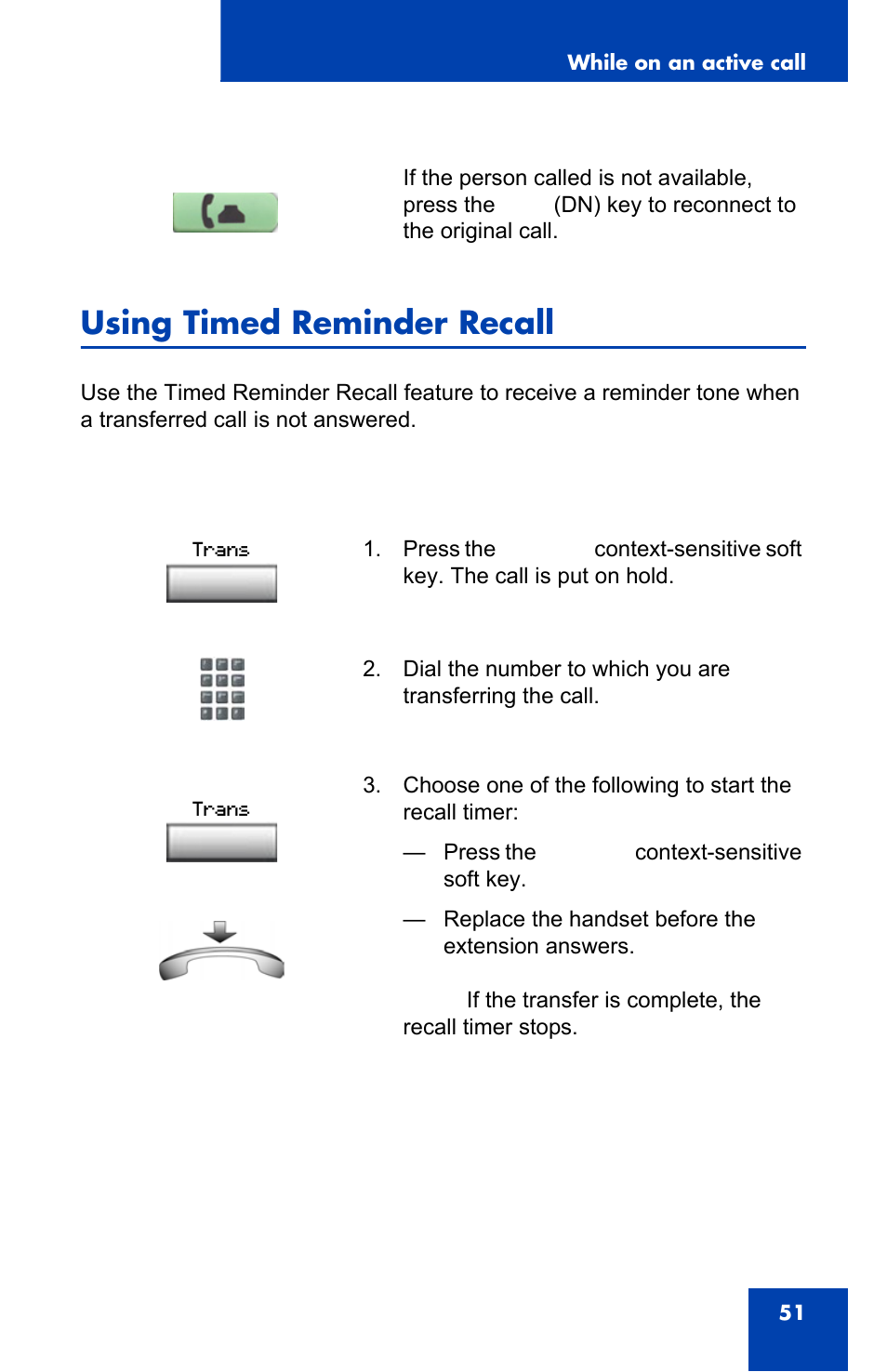 Using timed reminder recall | Nortel Networks NN43110-101 User Manual | Page 51 / 114