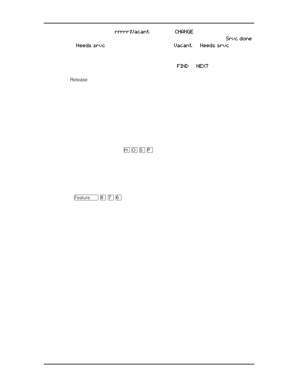 Hospitality programming, Hospitality programming 116 | Nortel Networks M7410 User Manual | Page 117 / 148