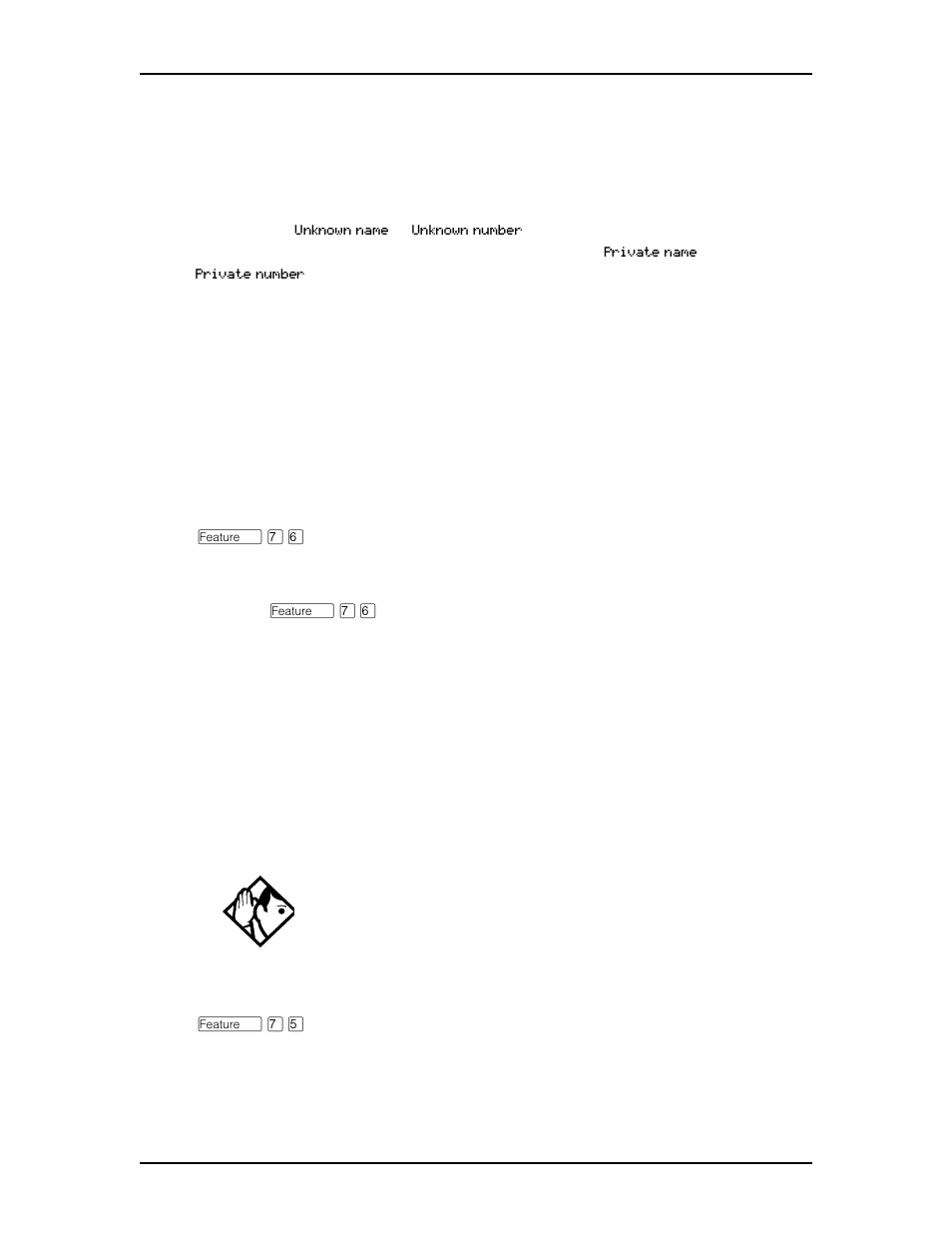 Picking up a call ringing at another telephone, Answering any ringing telephone using group pickup, Picking up a call ringing at another telephone 20 | Nortel Networks M7410 User Manual | Page 21 / 148