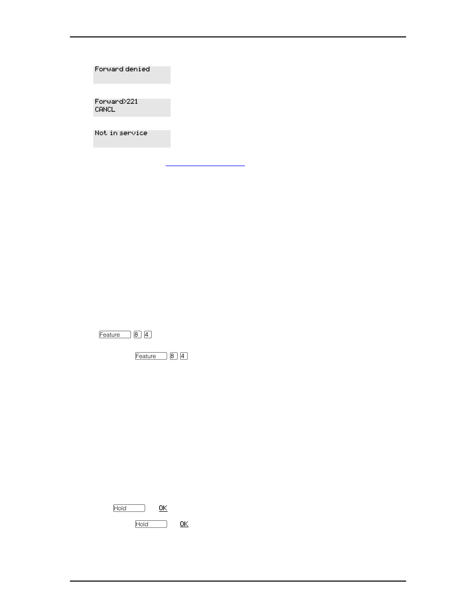 Line redirection, Turning on line redirection, Line redirection 54 | Turning on line redirection 54 | Nortel Networks M7410 User Manual | Page 55 / 148