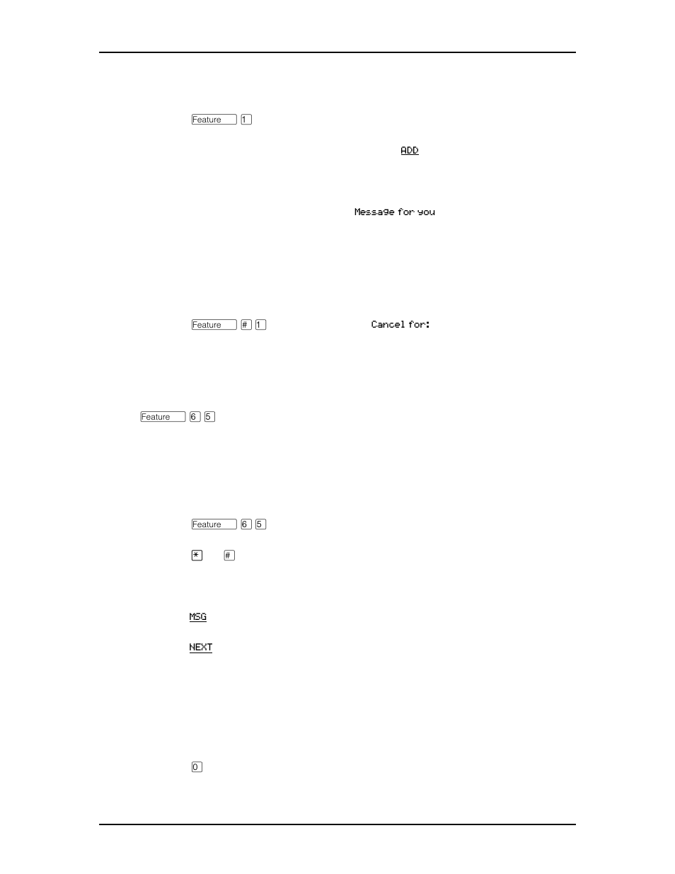 Canceling a message you have sent, Viewing your messages, Replying to a message | Canceling a message you have sent 62, Viewing your messages 62, Replying to a message 62 | Nortel Networks M7410 User Manual | Page 63 / 148