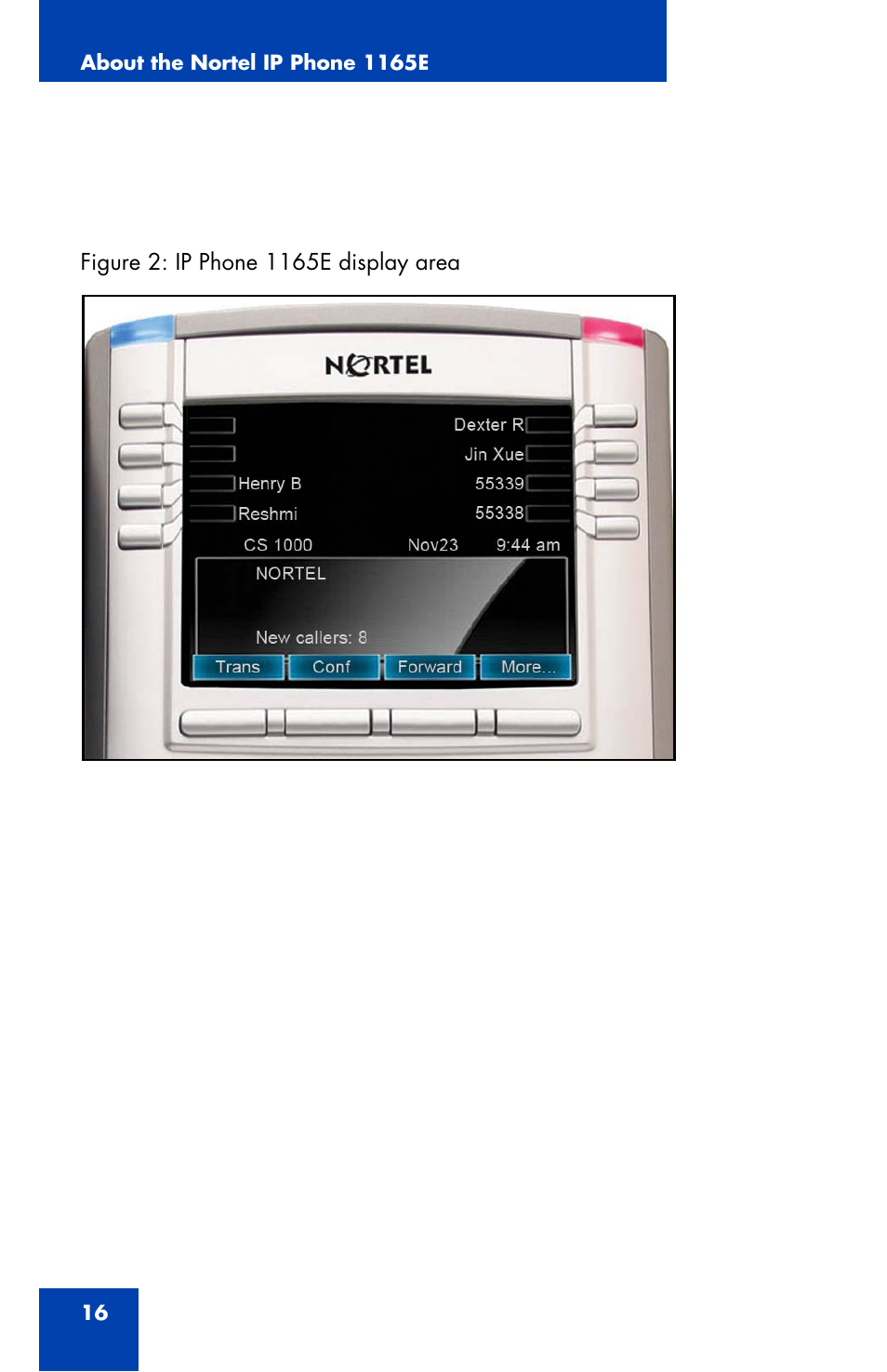 Nortel Networks 1165E User Manual | Page 16 / 56
