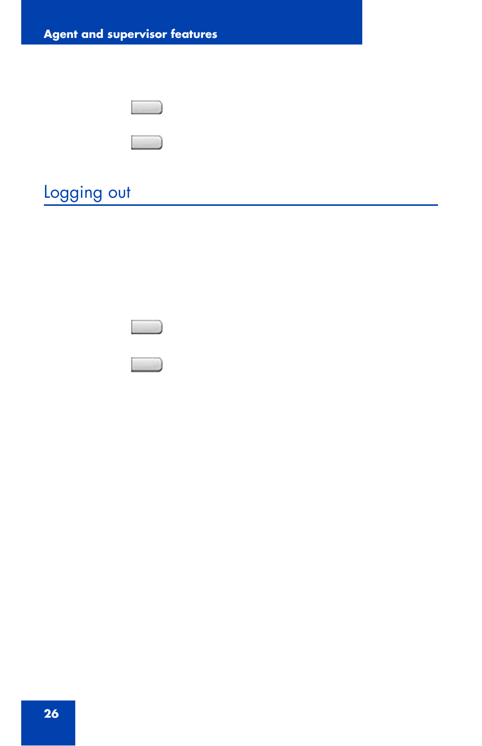 Logging out | Nortel Networks 1165E User Manual | Page 26 / 56