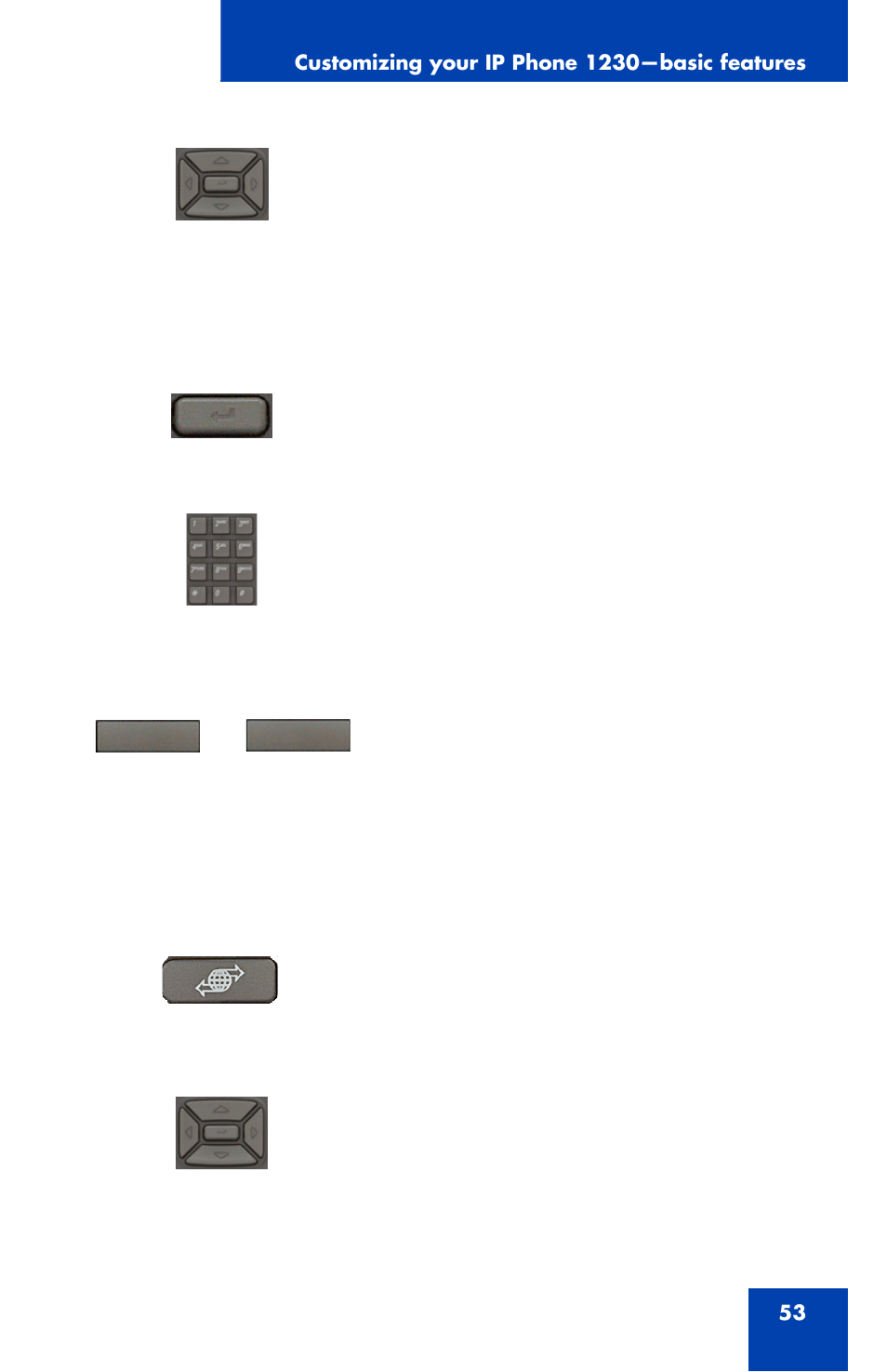 Nortel Networks Nortel IP Phone 1230 User Manual | Page 53 / 166