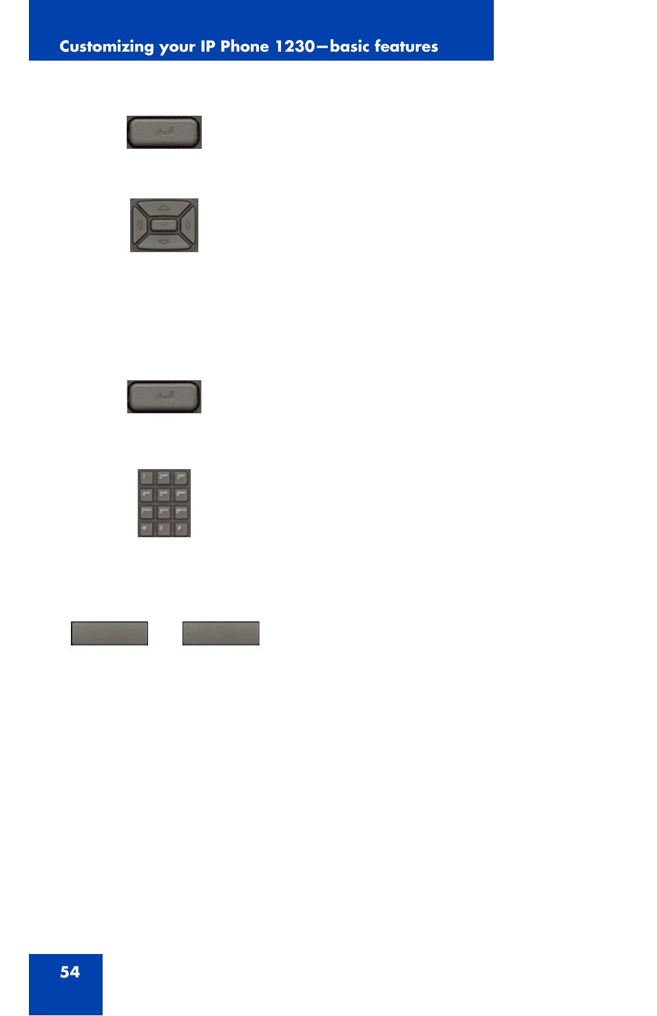 Nortel Networks Nortel IP Phone 1230 User Manual | Page 54 / 166