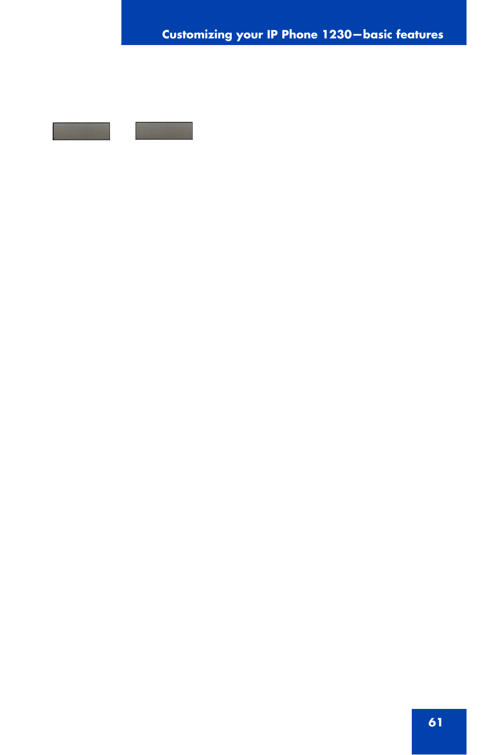 Nortel Networks Nortel IP Phone 1230 User Manual | Page 61 / 166