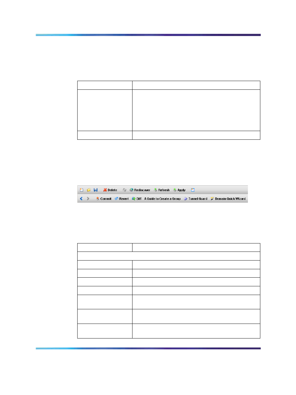 Toolbar items, Figure 14 srem toolbar, Table 8 help menu | Table 9 toolbar items, Figure 14, Srem toolbar, Table 8, Help menu, Table 9 | Nortel Networks NN47230-301 User Manual | Page 32 / 60