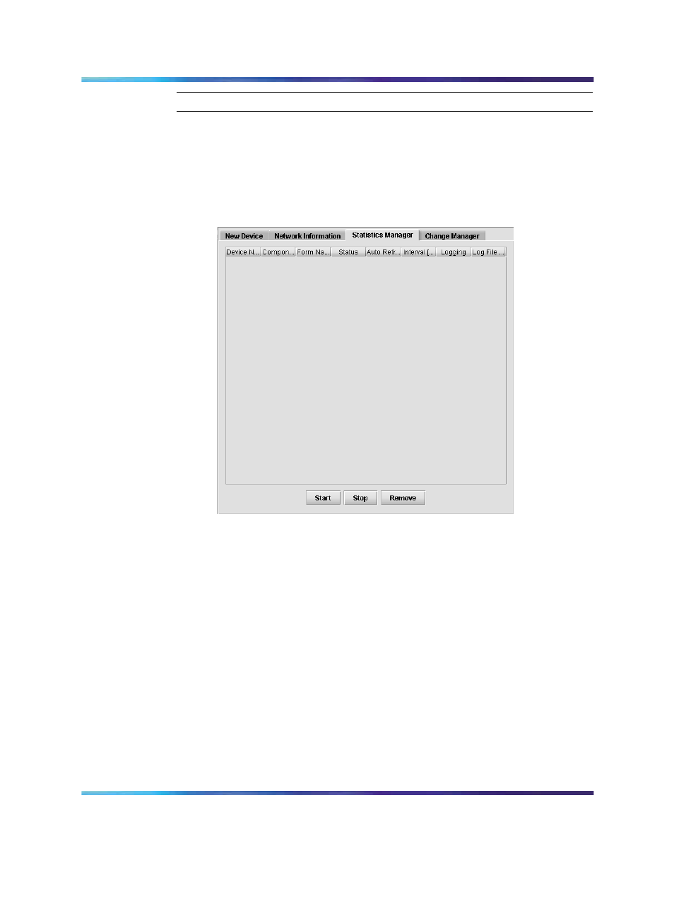 Figure 28 statistics manager tab, Figure 28, Statistics manager tab | Nortel Networks NN47230-301 User Manual | Page 53 / 60