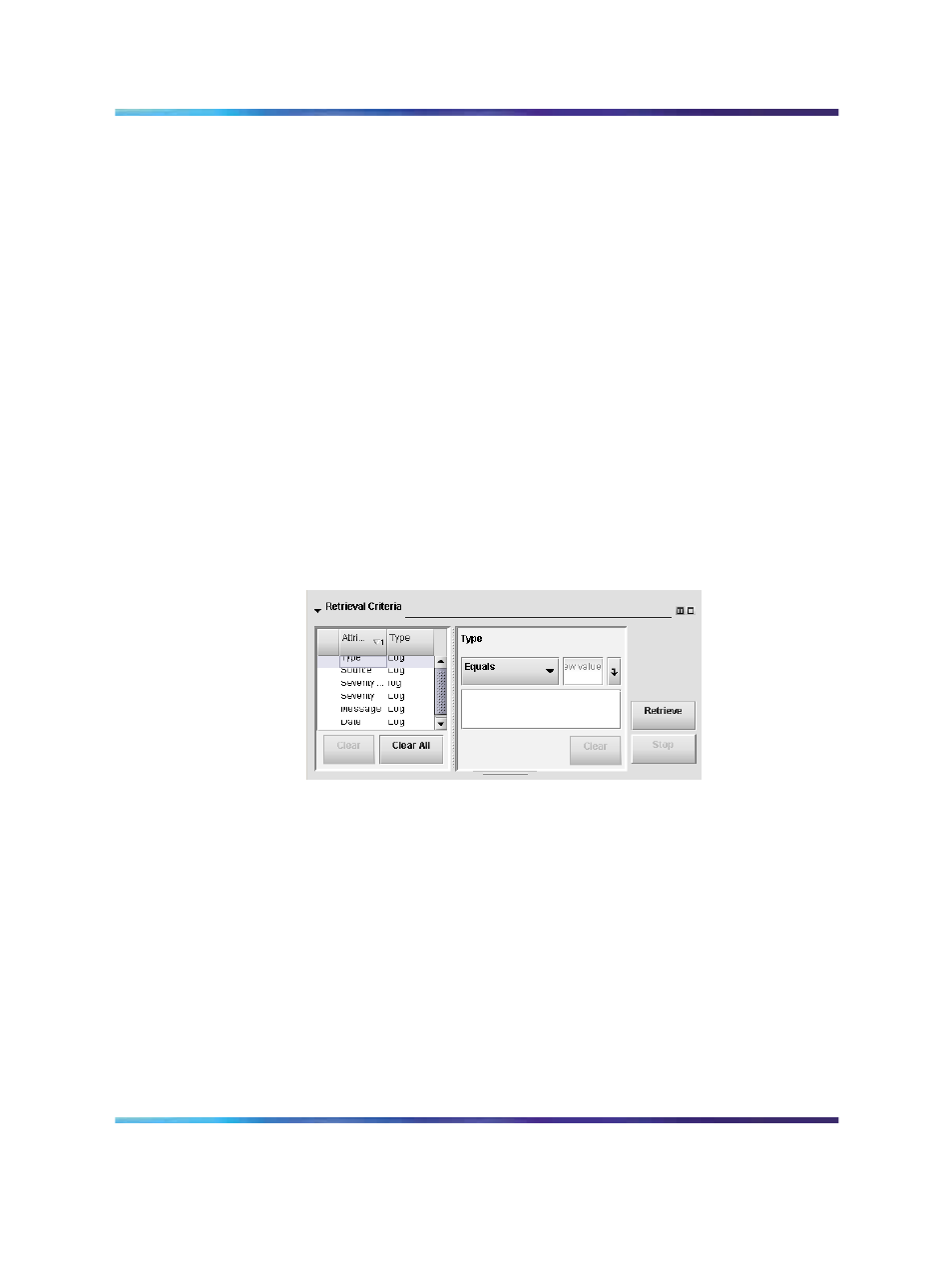 Figure 30 retrieval criteria definition view, Figure 30, Retrieval criteria — definition view | Nortel Networks NN47230-301 User Manual | Page 55 / 60