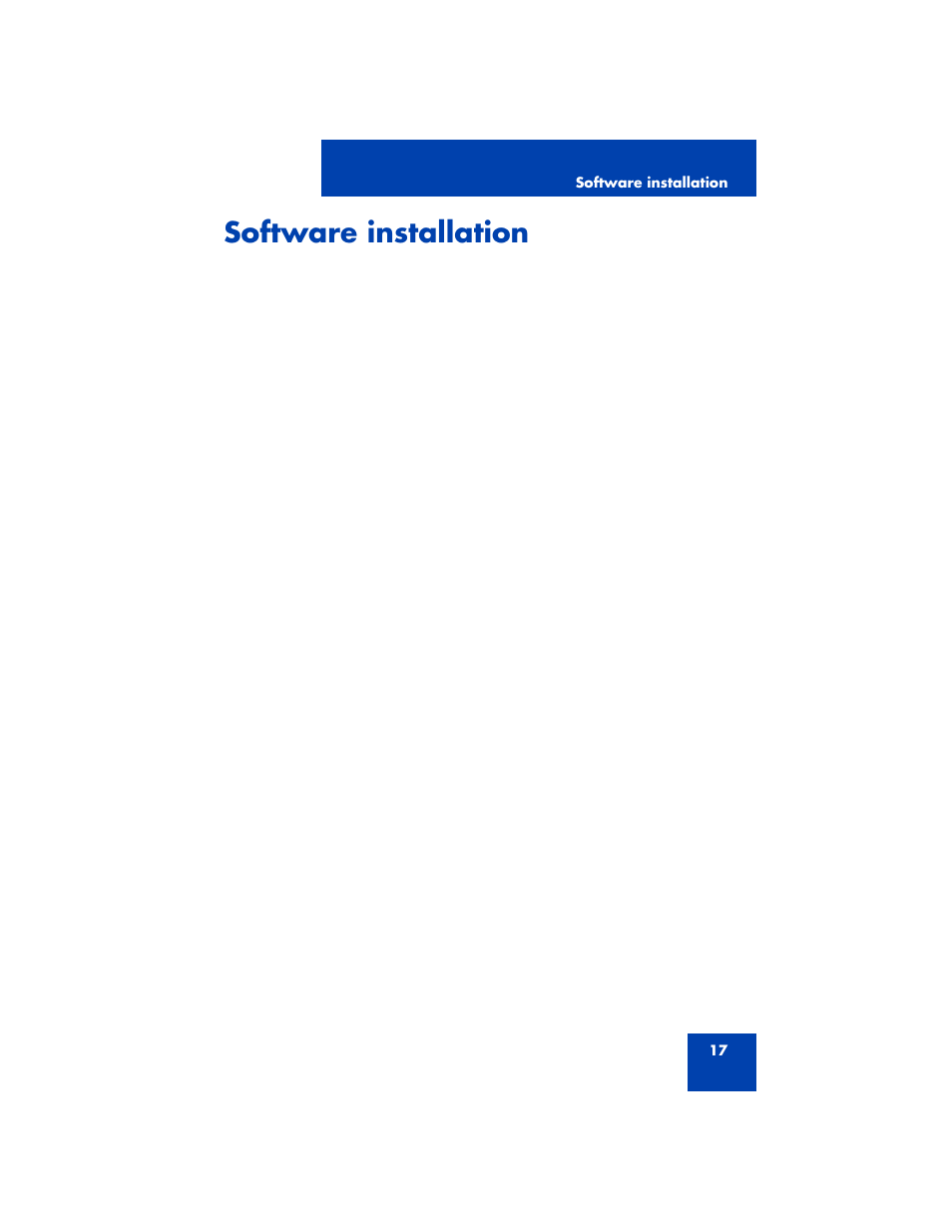 Software installation | Nortel Networks MCC 3100 User Manual | Page 17 / 78